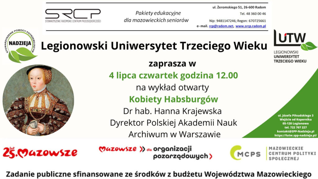 Wykład Otwarty LUTW Kobiety Habsburgów