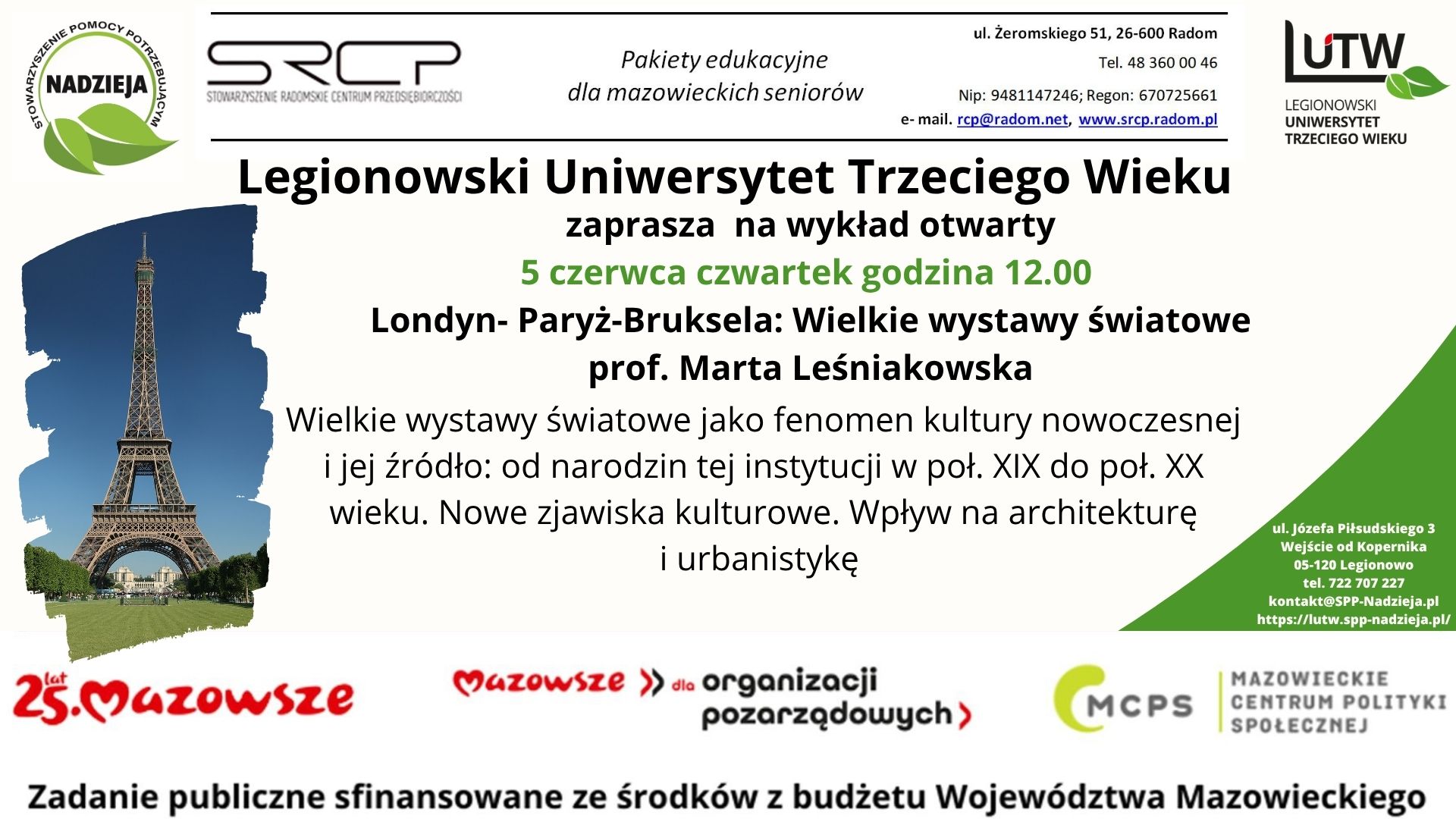 Londyn- Paryż-Bruksela: Wielkie wystawy światowe prof. Marta Leśniakowska