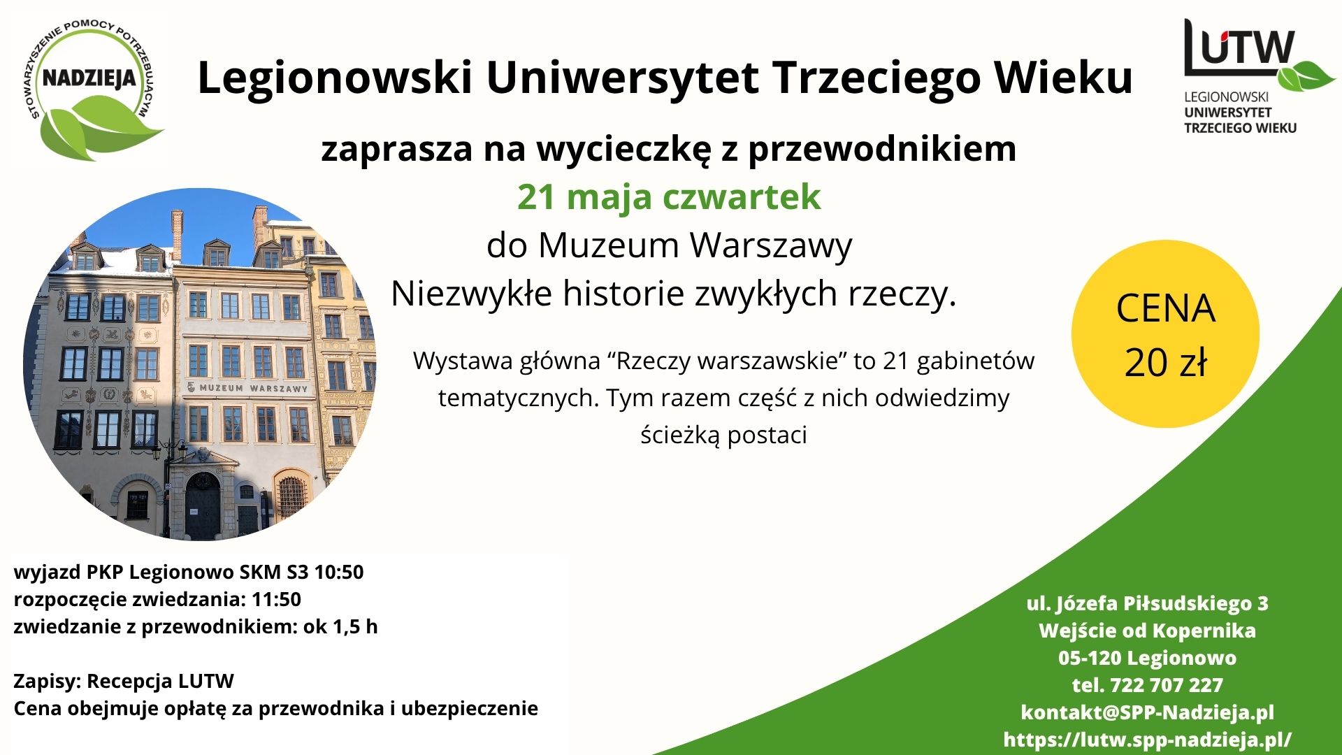 Wycieczka do Muzeum Warszawy w ramach wykładów otwartych
