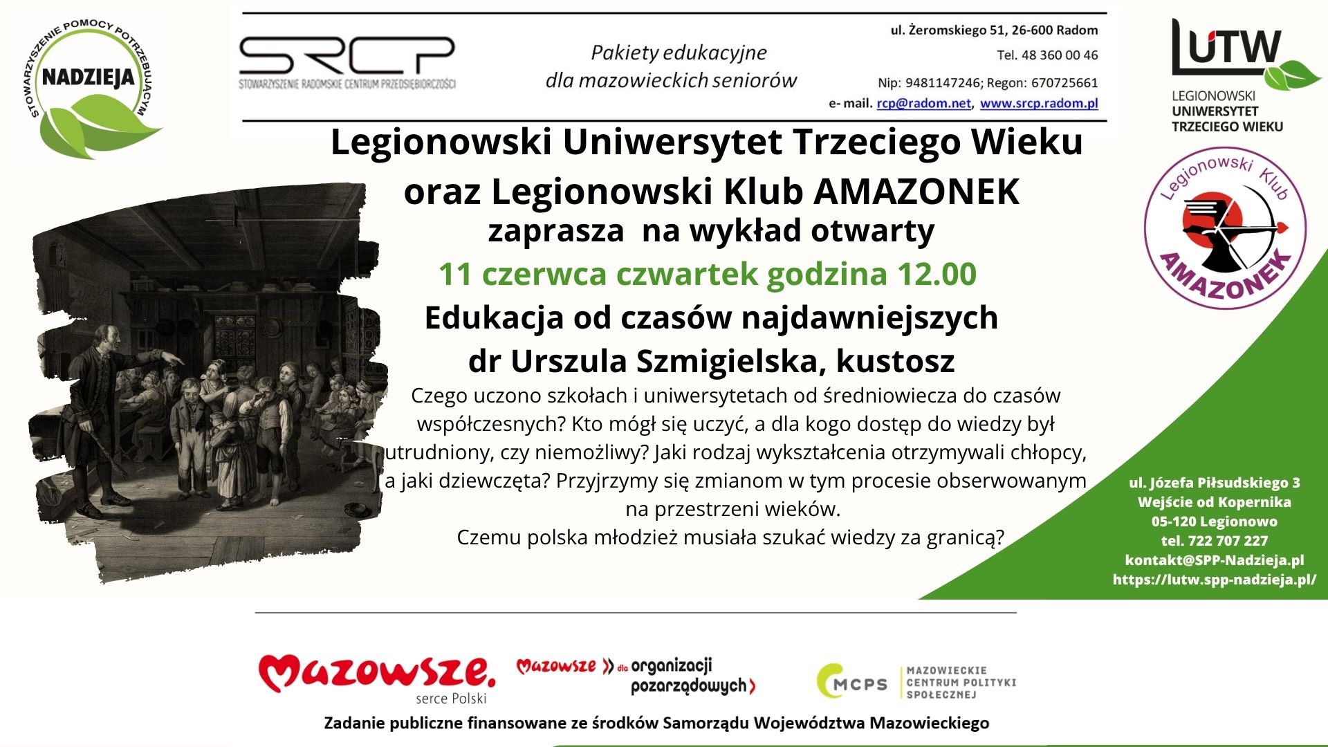 Edukacja od czasów najdawniejszych, dr Urszula Szmigielska